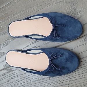 J Crew Suede Ballet Slide